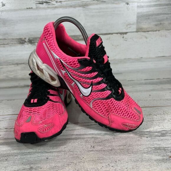 Nike Womens Air Max Torch 4 Low Top Running Shoes Sneakers Pink Black Size 7.5 - Picture 6 of 8